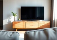 Danska TV-möbler i en modern vardagsrumsmiljö.